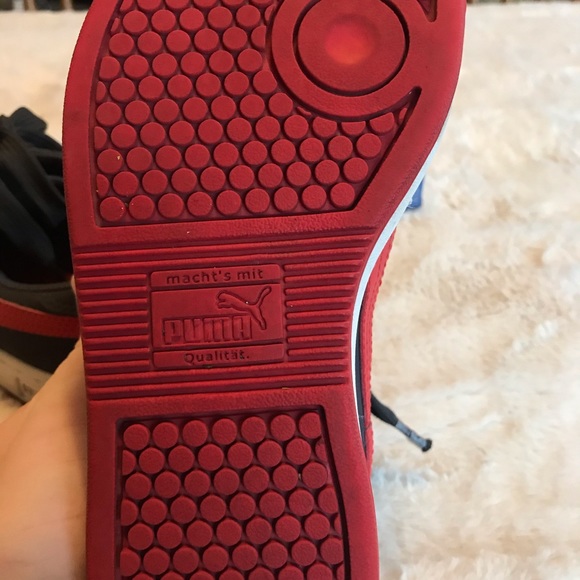 Gently used gray and red puma shoes size 4.5 US - Picture 5 of 5